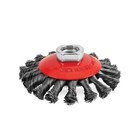 Titan Tools 5 In. Knotted Bevel Wire Wheel 22215