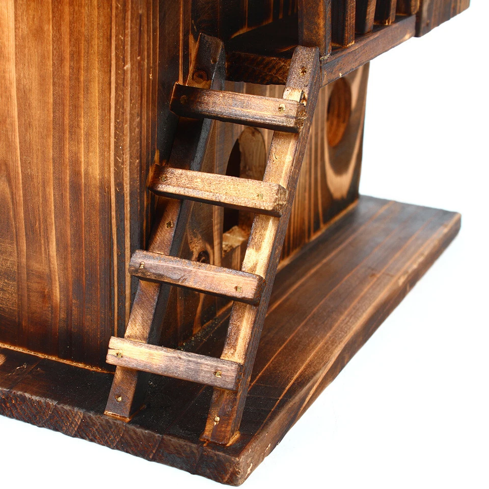 Squirrel House Nesting Box Bird Nature Animals Safety Wooden Nest Protector USA - Image 4 of 4