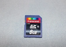 Transcend 8GB SDHC SDMemory Card For Digital Cameras -  TS8GSDHC6