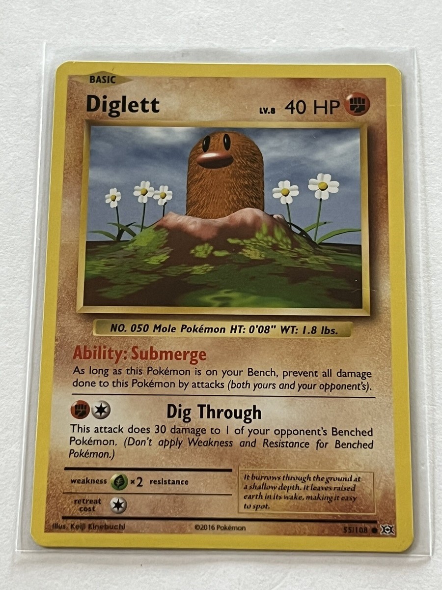 Diglett 55 / 108 Pokemon XY Evolutions 2016 Near Mint Non Holo Diglett 55 / 108 Pokemon XY Evolutions 2016 Near Mint Non Holo