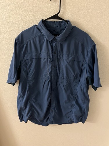 REI Sahara Breathable Short Sleeve Button Down Shirt Men's XL - Picture 2 of 7