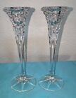 Pair of PartyLite Signature Taper Candle Holders Rare & Retired 8”
