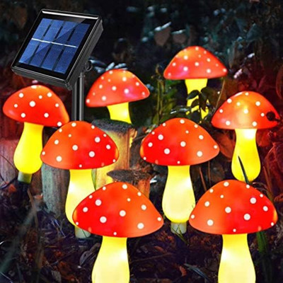 X 8 Luci Solari A LED Impermeabili, Lampade Solari Per Esterni Ombrelloni Luci Solari Da Giardino Interrate Per Vialetto Prato Sentiero Patio Giardino Bianco Caldo 90921508