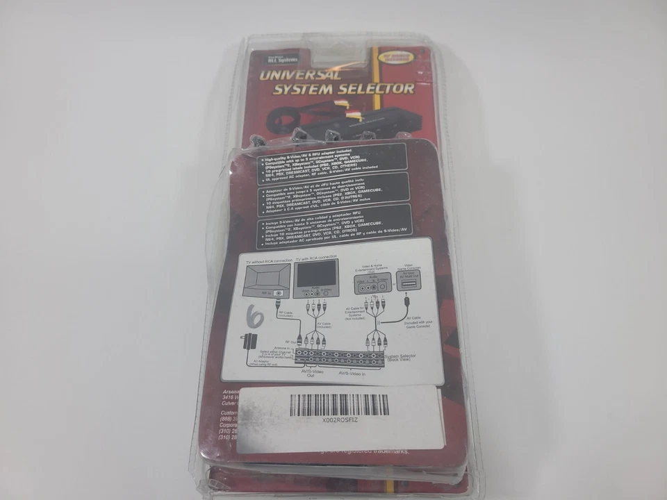 Arsenal Gaming 5 Input Universal System Selector AV RCA S-Video Ps2 N64 Xbox DVD - Image 4 of 4