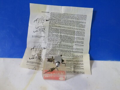 Vintage Kavan RC Airplane Engine Carburetor Supt. G19 -NEW-