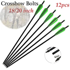 Crossbow Bolts 16/18/20/22"inch Aluminum Shaft Arrow 125grain Broadhead Hunting
