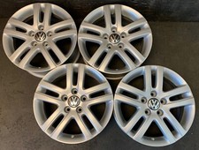 4 Vw Volkswagen Jetta Silver Powder Coat Wheels Rims Caps 16 Beetle Golf