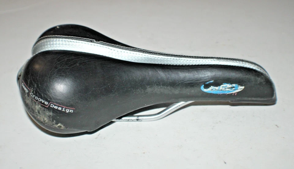 Sillín de bicicleta híbrido Serfas Comfort 285/155 mm negro MTB Touring Road envío a EE. UU. Foto 2 de 4