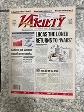 VARIETY 6/5/95-LUCAS MAKING 3 NEW "STAR WARS" FILMS ARTICLE-SALE