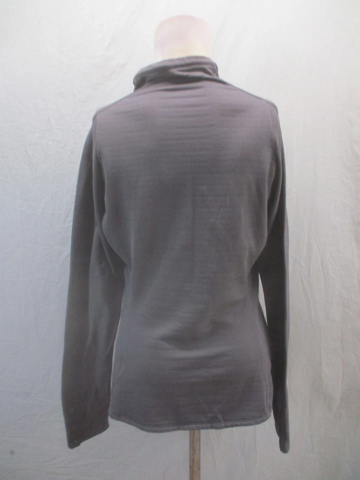 Pullover atlético cálido entrenamiento cuello soporte a presión negro 1/2 talla L NAU para mujer 076 Foto 4 de 4