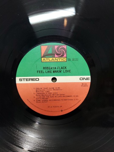 Roberta Flack Vinyl Feel Like Makin' Love C. 1975 - Picture 13 of 15