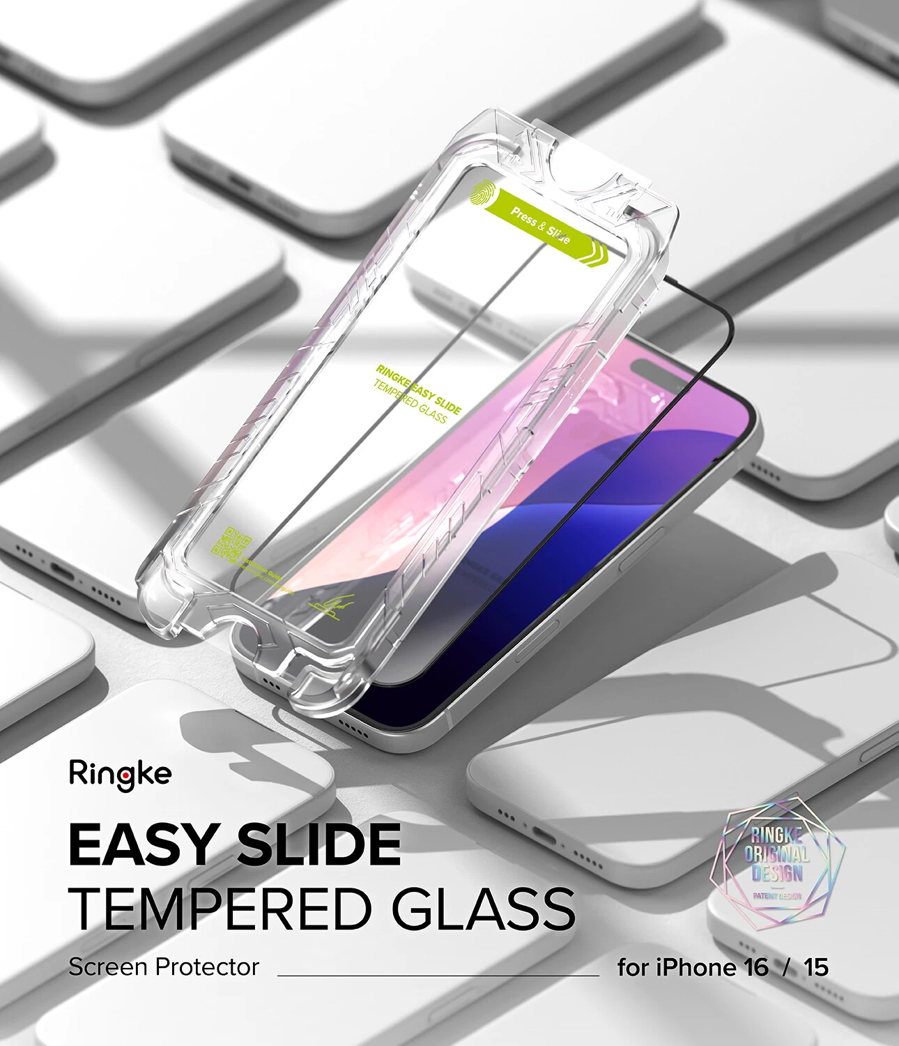 For iPhone 16 Easy Slide Screen Protector