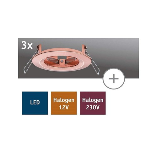 6 x Paulmann Einbaustrahler 2Easy Nova Einbauleuchte Rosegold starr UVP 131€ - Bild 4 von 4