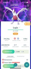 Pok mon Go Shiny Lugia 1 mil Stardust or Registered - Description