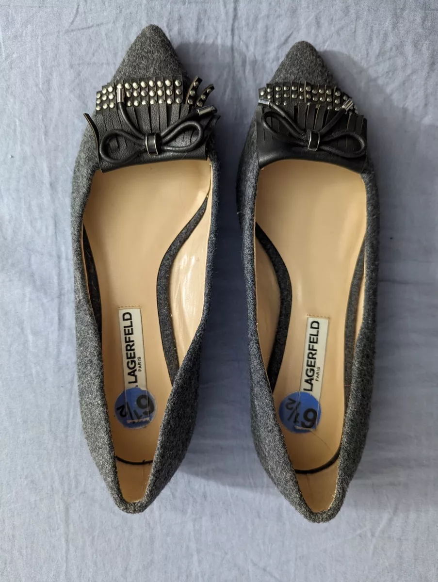 Karl lagerfeld flat shoes sale