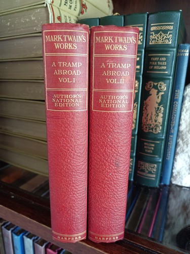 ANTQ_A Tramp Abroad, 2 Vols_Mark Twain_Hardcover_1907_Harper & Bros_Very Good