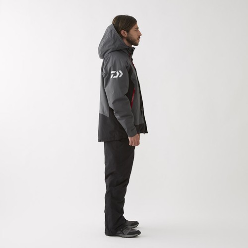 Daiwa DW-3409 rain max Hyper Combiup Hiloft winter suit Black L Stylish anglers - Picture 4 of 6