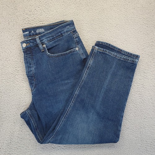 Old Navy Jeans Womens 14 Petite Blue Sky Hi Straight High Rise Button Fly Denim - Picture 14 of 15
