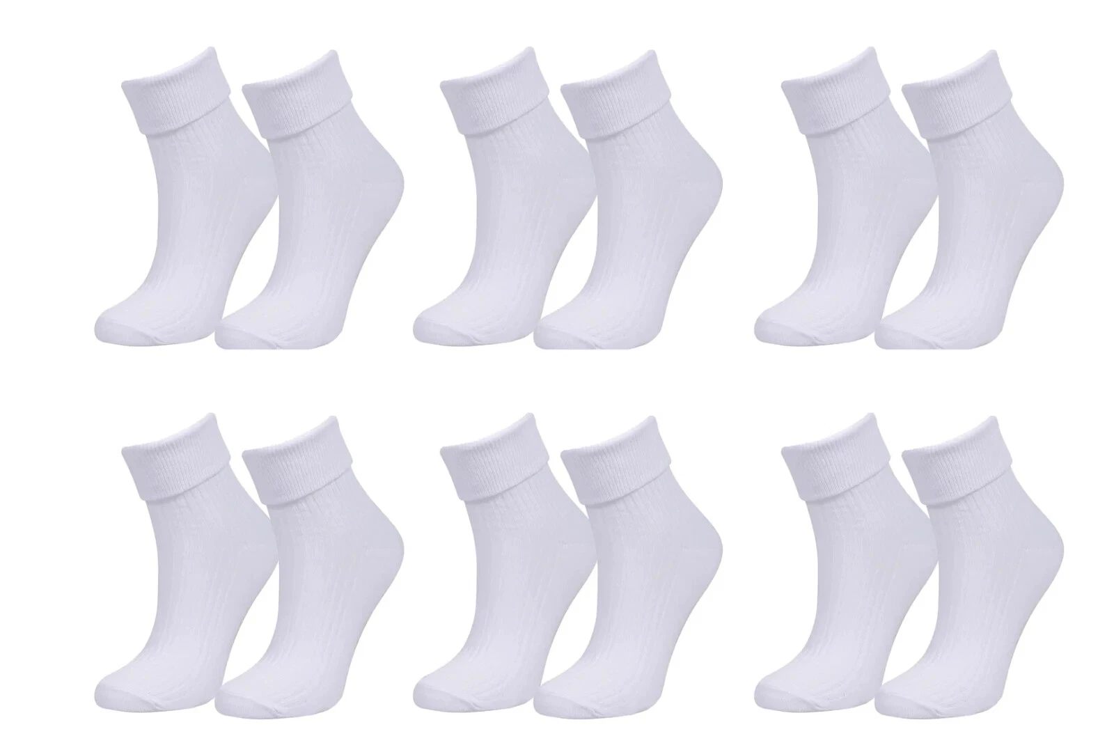 tittimitti 98% Organic Cotton Luxury Women's Socks 6-Pack