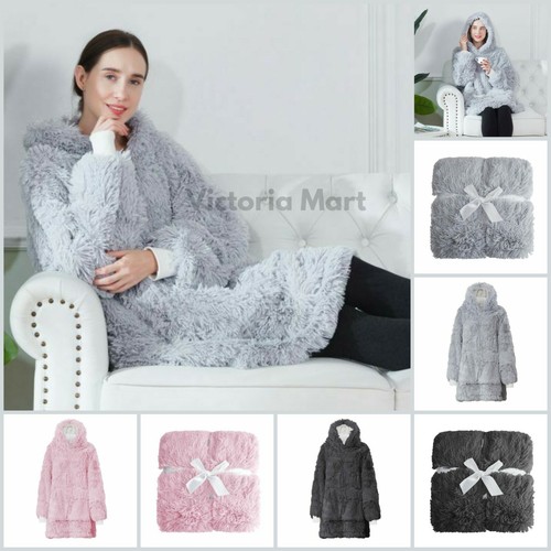 Women's Shaggy Fluffy Hoodies Oversized 