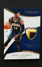 2014-15 PAUL GEORGE PANINI IMMACULATE ACETATE JERSEY NUMBERS PRIME PATCH #11/13!