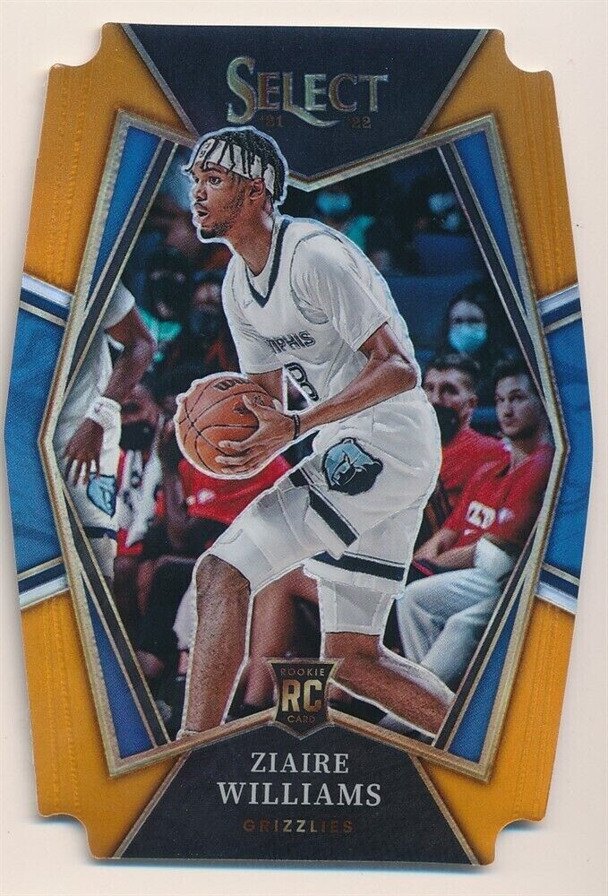 ZIAIRE WILLIAMS 2021/22 PANINI SELECT #181 RC ORANGE DIE CUT PRIZMS SP #22/65
