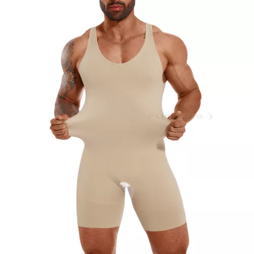 Herren Schlankheitsunterwäsche Bauchkontrolle Body Shaper Hi-Kompression Skinny Body - Bild 3 von 26