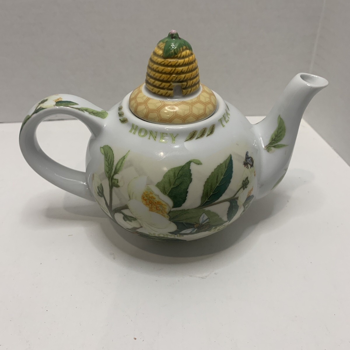 Tea Pot Plant & Honey Bee by CARDEW DESIGN. Floral Bees Bee Hive