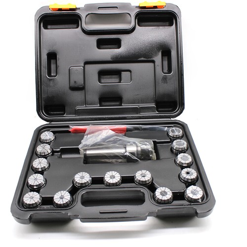 MT3 M12 CNC Collet Chuck Morse Taper Holder 15pcs ER32 Spring Collets w/Box - Picture 5 of 11