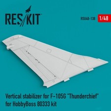 1/48 Reskit RSU48-0138 Vertical stabilizer for F-105G "Thunderchief" for HobbyBo
