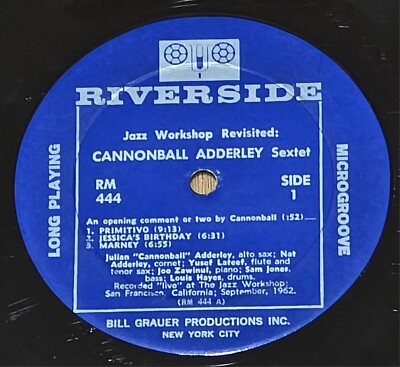 Cannonball Adderley Sextet Jazz Workshop Revisited Vinyl -Record