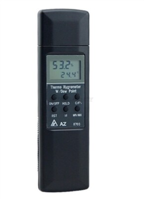3 Digit Hot AZ870AL Thermometer Hygrometer Humidity Gauge Dew Point ye