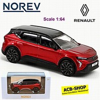 Renault Scenic E-Tech 100% Elektrisch 2024 Flame Red & Black 1:64 Norev 310963