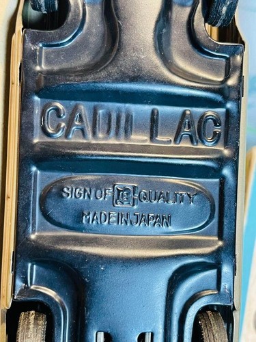 Vintage Japanese Tin Cadillac Toy Car License Plated Model Car 1961 FRANKONIA - Picture 10 of 10