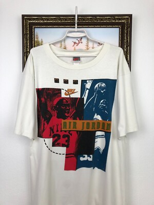 Vintage 90's Nike Air Jordan Shirt USA Graphic Tee Over Print Mens
