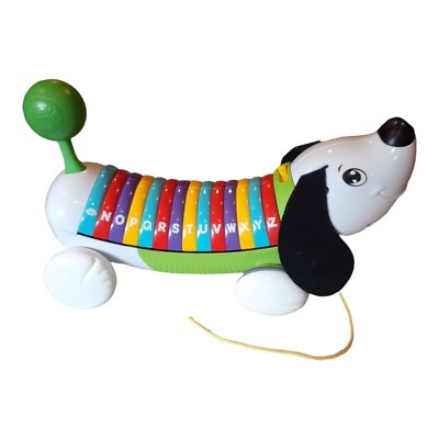 LEAPFROG AlphaPup ABC Puppy Dog 12'' Pull Toy 2014 Education Songs Letters 