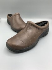 Merrell Encore Nova Womens Slip On Slide Mules Bracken Brown Leather US 7