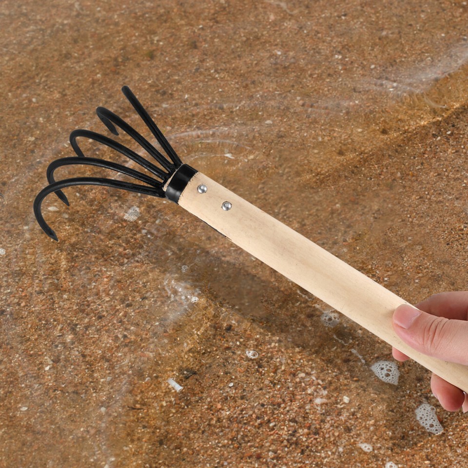 Leaf Rake Lawn Heavy Duty Hand Grabber Gardening Tool Seafood Gathering