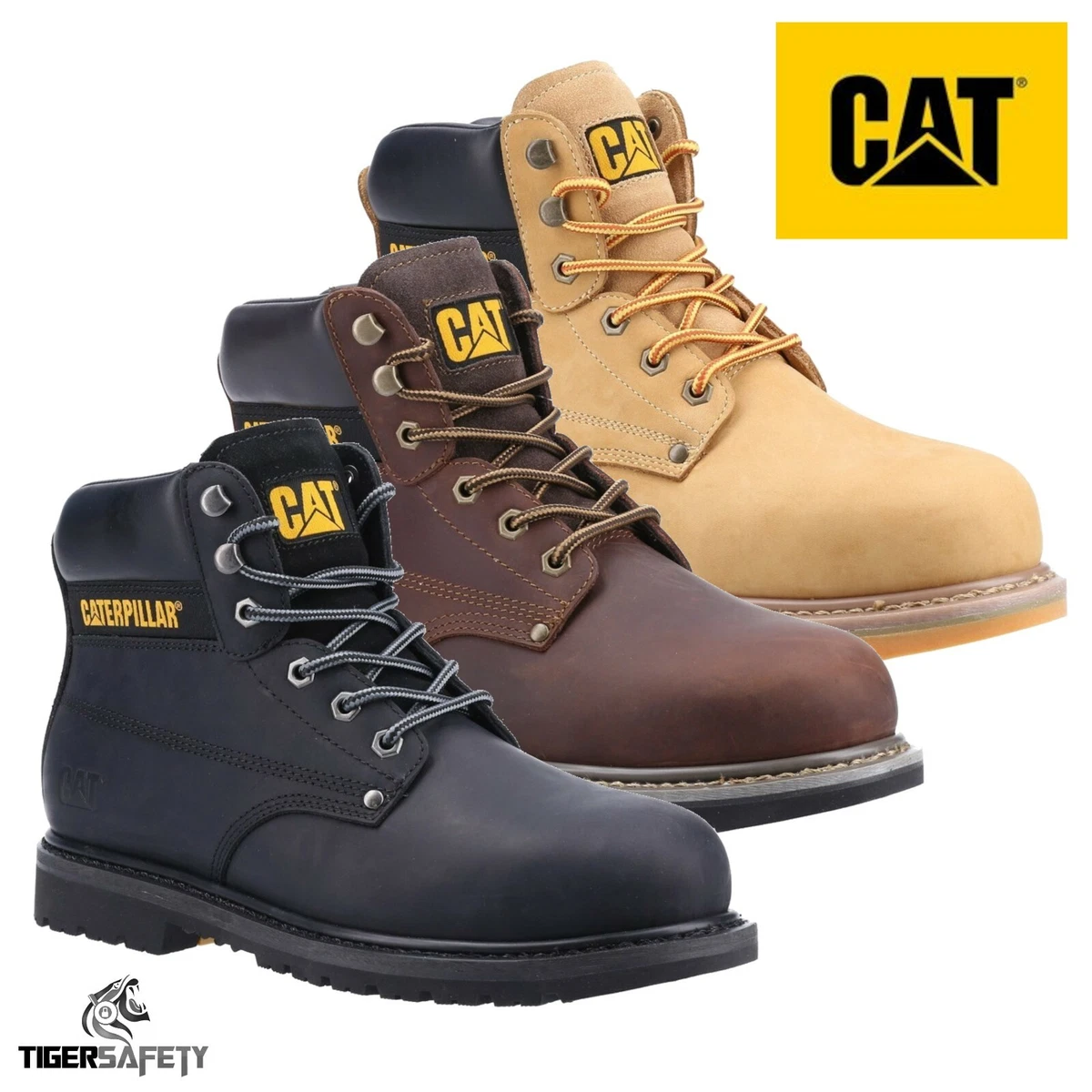 Chaussures de sécurité Powerplant S3 miel - CATERPILLAR