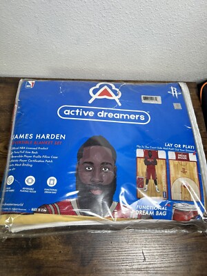 James Harden Rockets Active Dreamers Blanket Reversible Set NBA Full Twin Bed