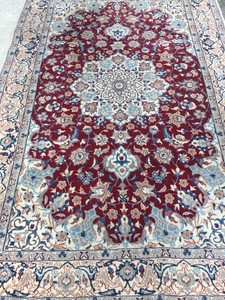 Nain Rug Hand Knotted Silk Pers Teppiche Tappeto Carpet Rugs