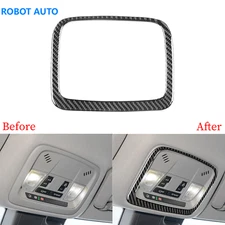 For Chevrolet Malibu 2016-2024 Real Carbon Fiber Roof Reading Light Frame Trim