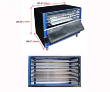 1200W 6-Layer Silk Screen Printing Drying Cabinet Warm Exposure Unit 35"x23.5''