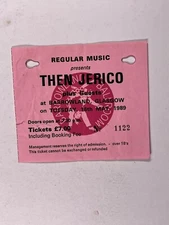 Then Jerico Concert Ticket Original Barrowland Glasgow Tuesday 16th May 1989