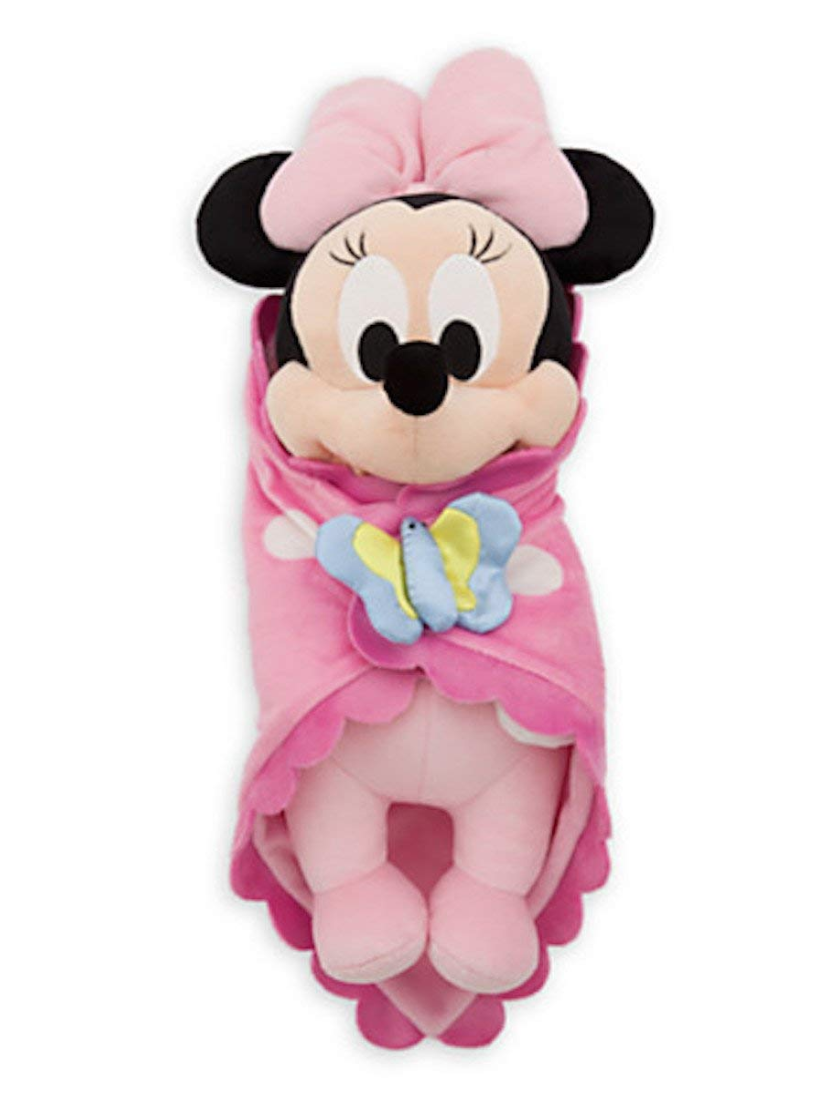 Disney Theme Park Baby Minnie Mouse in a Blanket Plush Doll by Disney