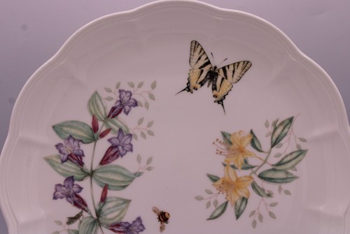 Lenox Butterfly Meadow (Set of 5) Dinner Plates 10.8" Scalloped Edge - Picture 16 of 21