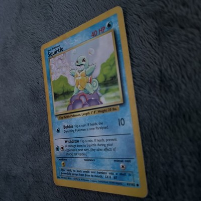 1995 Base Set Vintage Rare Squirtle Pokemon Card | eBay