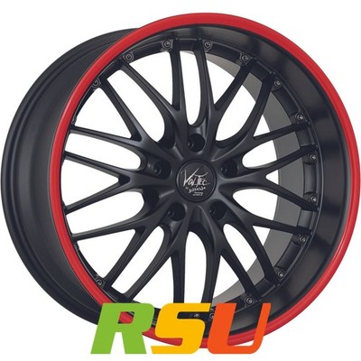 Barracuda Voltec T6 mattblack PureSports / Color Trim rot 8x19'' ET38 LK5 120 ...