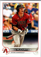 Jake McCarthy 2022 Topps Rookie Rc # 370 Baseball MLB Diamondbacks