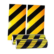 GWP06 Garage Wall Protector Foam Wall Column Corner Guard 4-Pack Black Yellow